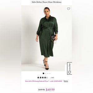Eloquii NWT Plus Size Silky Dress